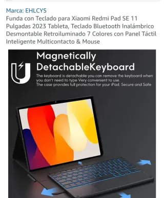 Funda Xiaomi Redmi 6 Pad SE 11 con Teclado