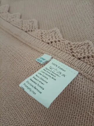 Manta rosa bebé con osito