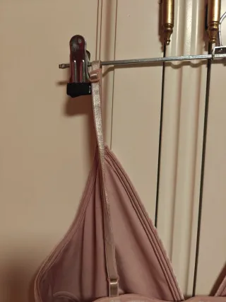 Top terciopelo rosa talla única