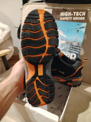 Zapatos de Seguridad Jeep Negros y Naranjas