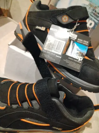 Zapatos de Seguridad Jeep Negros y Naranjas