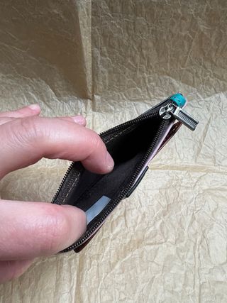 Portacarte in vera pelle multicolore