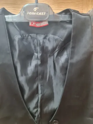 Chaleco de traje negro