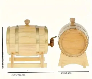 Barril Vino Madera 3L con Grifo