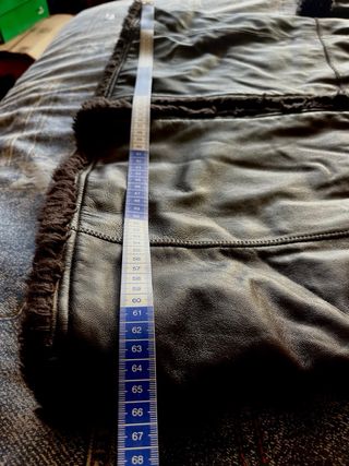 Abrigo largo piel sintética borreguillo