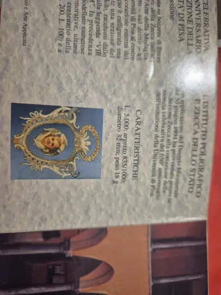 Moneta 5000 Lire Argento 835