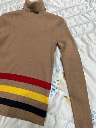 Dolcevita Ralph Lauren Beige a Righe