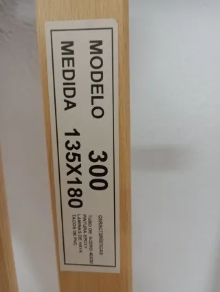 SOMIER 135, LAMAS MADERA DE HAYA, MUY BUEN ESTADO