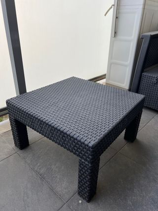 Conjunto Resina Exterior Negro/Gris