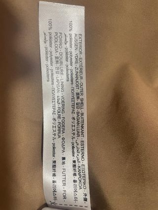 Chaquetón pelo sintético marrón.  Zara. Talla XS