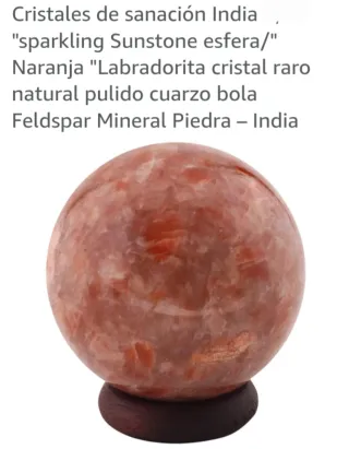 Lámpara de sal esfera piedra natural
