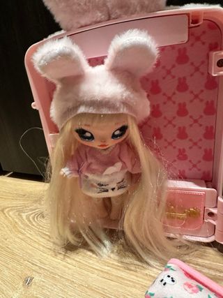 Mochila Na Na Na Surprise Peluche Rosa