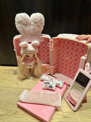 Mochila Na Na Na Surprise Peluche Rosa