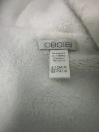 Mono saco de bebé blanco unisex