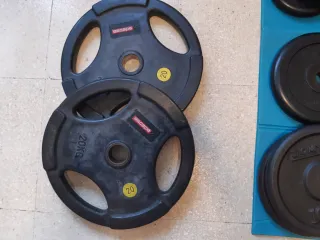 Discos de caucho 20kg (50mm)