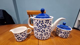 Juego de café Pontesa porcelana flores