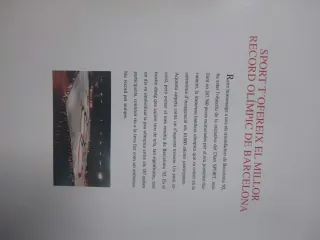 Recorte Bandera Olímpica Barcelona 92