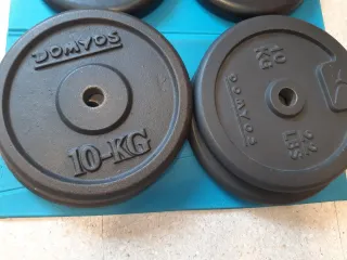 Discos de hierro Domyos 10kg (22 lbs)