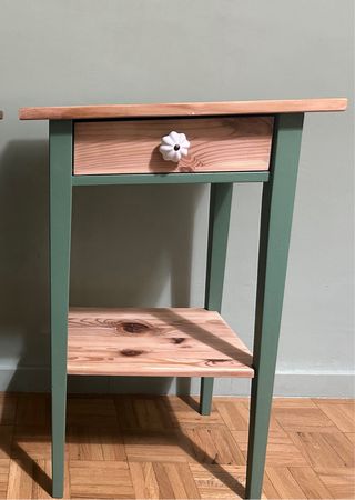 Mesitas de noche Ikea madera