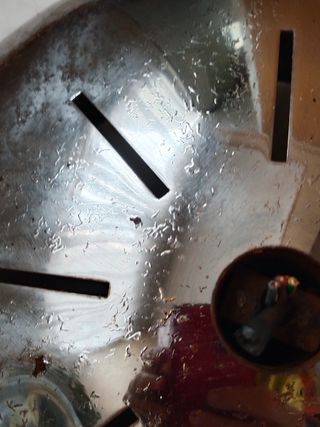 Pantallas cromadas space age cromadas lampara staf