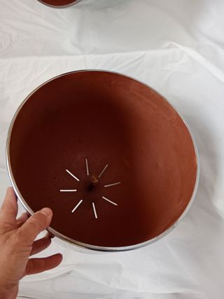 Pantallas cromadas space age cromadas lampara staf