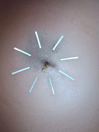 Pantallas cromadas space age cromadas lampara staf