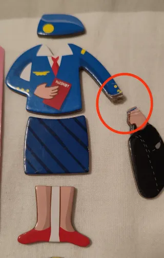 Libro de Imanes Janod Muñeca y Ropa