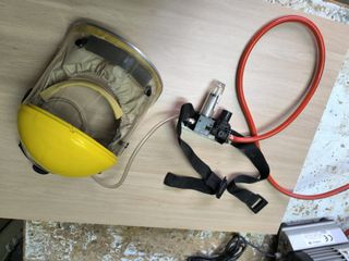 Compresor Sagola sin aceite con máscara y filtro