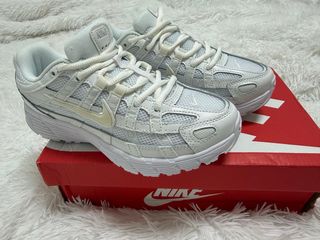 Nike P6000 Mujer Plata Blanco
