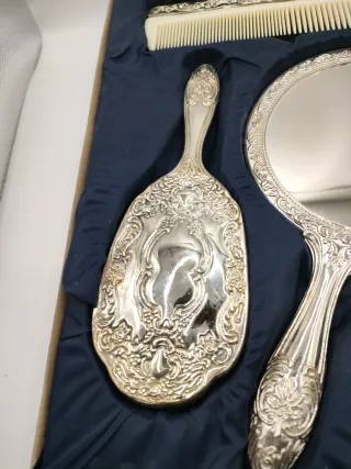 Juego tocador 3 piezas vintage Queen Victoria