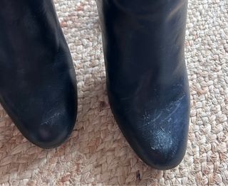 Stivali alti neri con tacco