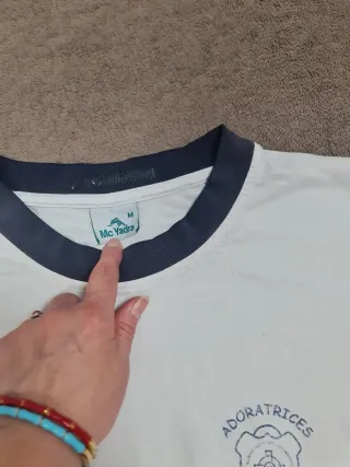 Camiseta Adoratrices manga corta blanca