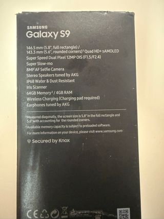 Samsung Galaxy S9 64GB Nero