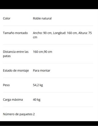 Mesa Comedor Agerby Madera y Cristal