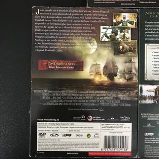 Trilogía Piratas del Caribe DVD