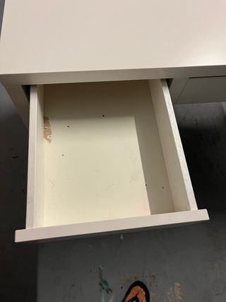 Escritorio Blanco MICKE IKEA con cajón y puerta