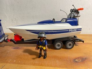 Playmobil Policía con lancha ref 5187