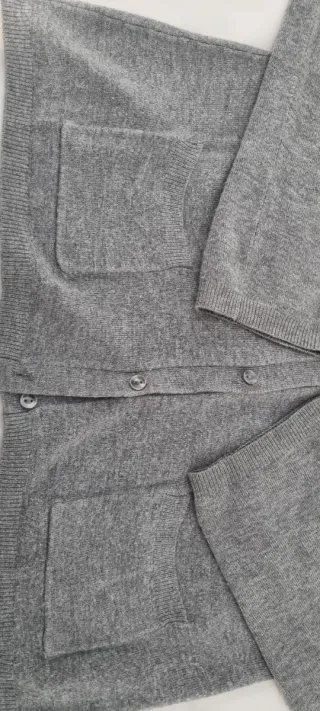 Chaqueta Zara Gris Punto