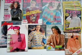 LOTE DE 17 REVISTAS MODA Y LABORES VINTAGE