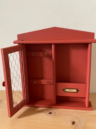 Porta Lettere e Porta Chiavi da parete British Red