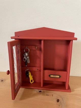 Porta Lettere e Porta Chiavi da parete British Red