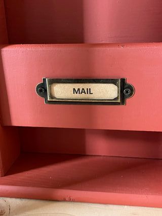 Porta Lettere e Porta Chiavi da parete British Red