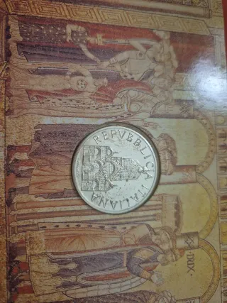 Moneda 1000 Liras Plata 835 Venezia 1994