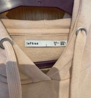 Felpa Beige Lefties Taglia L Donna