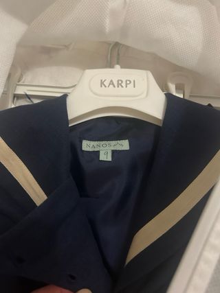 Traje de comunión de lino niño marca Nanos