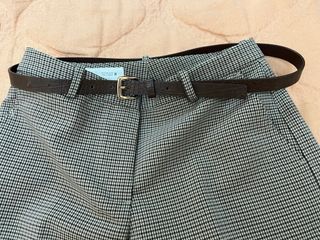 Pantalón cuadros Zara beige/marrón