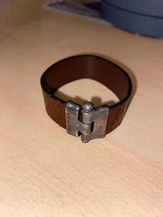 Pulsera Brazalete Cuero Trenzado Uno de 50