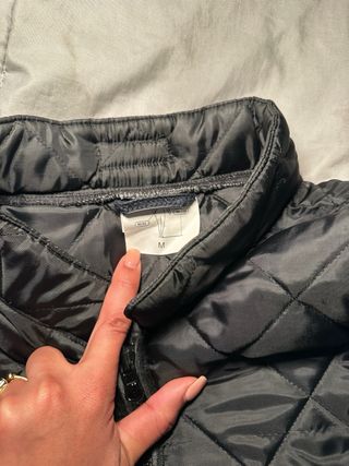 Chaqueta acolchada negra