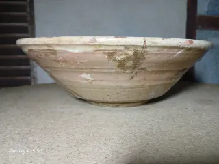 ANTIGUA FUENTE-LEBRILLO CERÁMICA DE NIJAR.