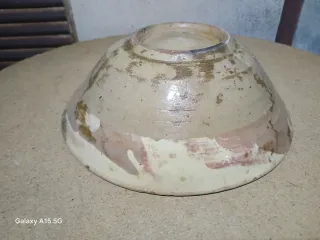 ANTIGUA FUENTE-LEBRILLO CERÁMICA DE NIJAR.